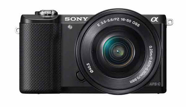 索尼（SONY）ILCE-5000L/A5000 微单数码相机/单电相机 搭配（16-50）镜头 黑白银粉