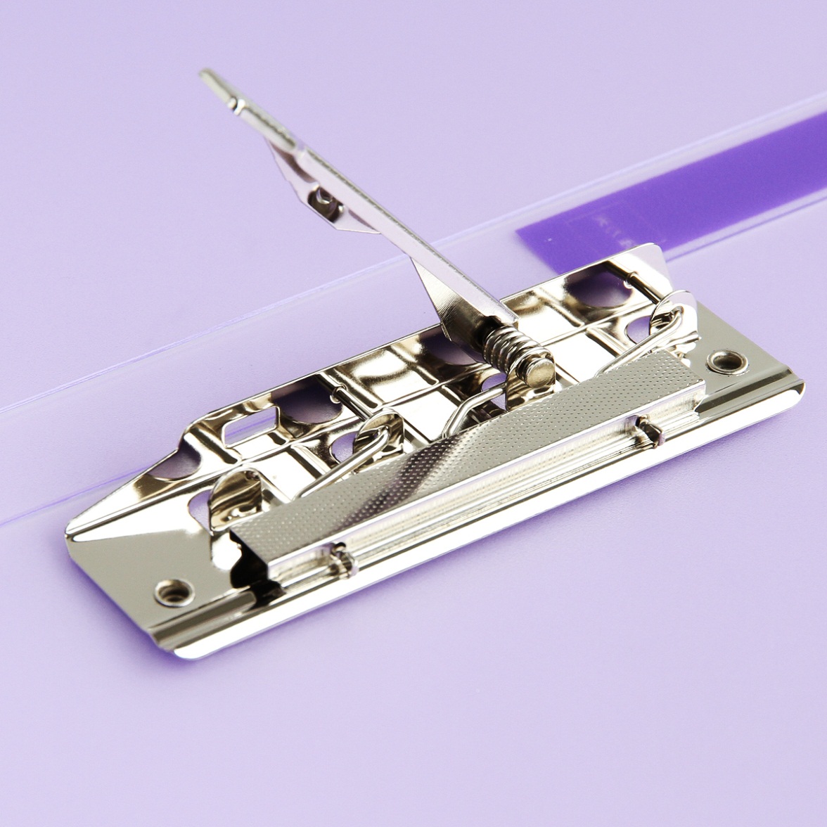 得力5304文件夹 A4彩色透明文件夹 单强力加插页资料夹 可选红/蓝/绿/混/紫色