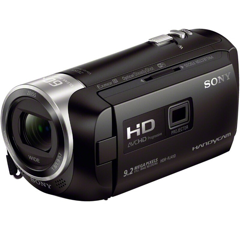 索尼（SONY）HDR-PJ410 高清数码摄像机（光学防抖 30倍光学变焦 蔡司镜头 内置投影 WIFI/NFC传输）