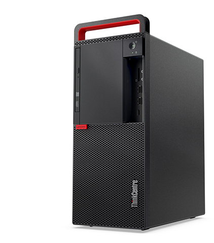 联想（Lenovo）ThinkCentre M910t-B085 商用办公家用娱乐台式机电脑主机 主机+19.5英寸宽屏LED显示器 标配：Intel i3-7100丨4G丨1T丨无驱丨支持GTX