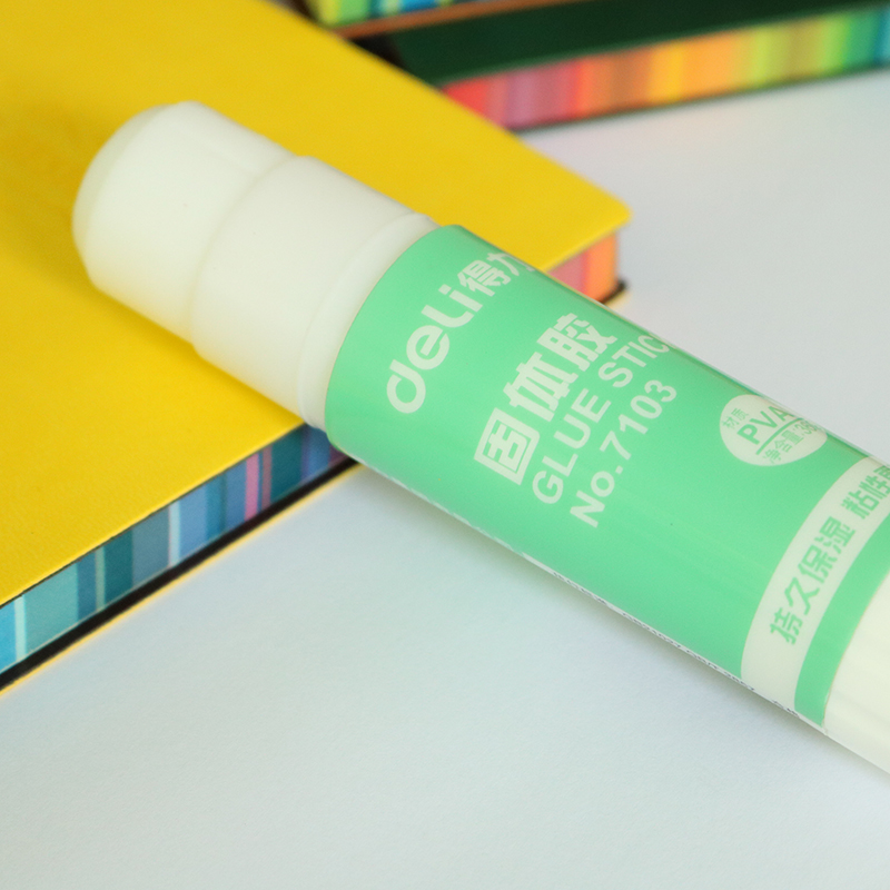 得力7103Z固体胶 大号胶棒 学生强力胶 办公固体胶36g12支/盒 单支价