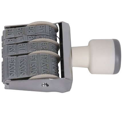 得力7527日期印章 可调生产年月日数字印章 5mm