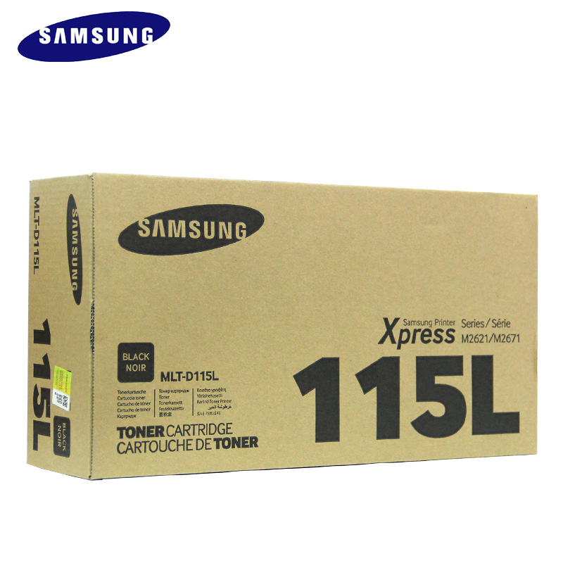 三星(SAMSUNG)MLT-D115L/XIL黑色大容量原装硒鼓 适用SL-M2621/2671N/2671FH/2821ND/颜色：黑白鼓粉一体