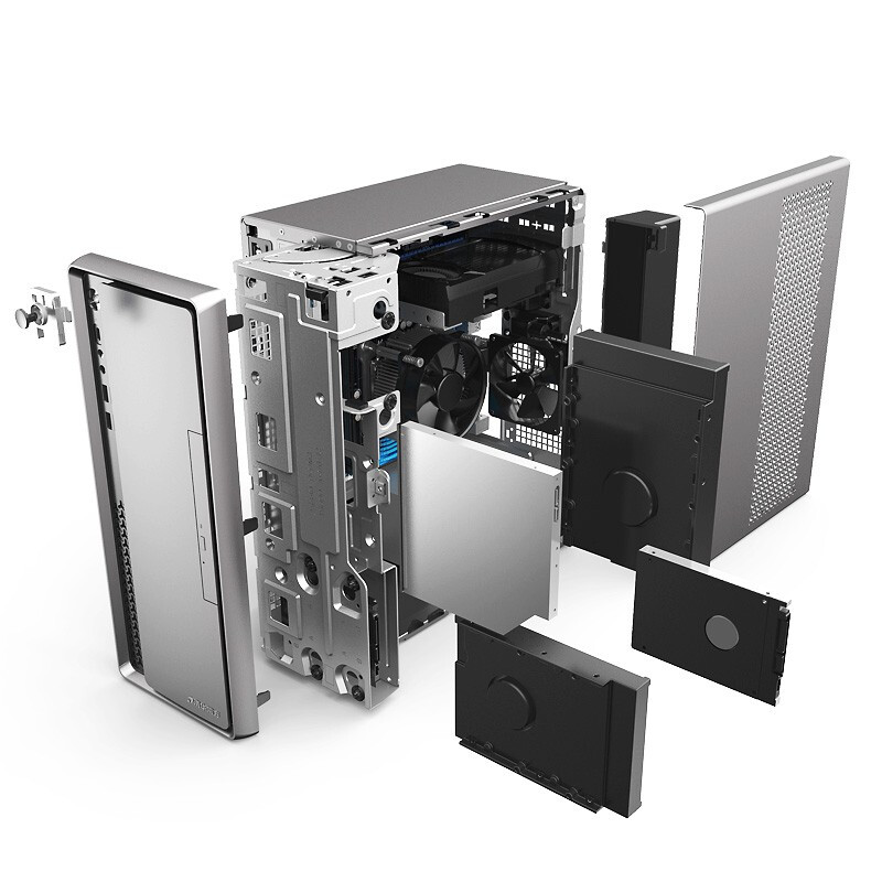 清华同方(THTF)超越E500-91383商用办公电脑主机（Intel I5-7500 四核3.4GHz/4G/1TB/集显/19.5寸宽屏LED显示器）