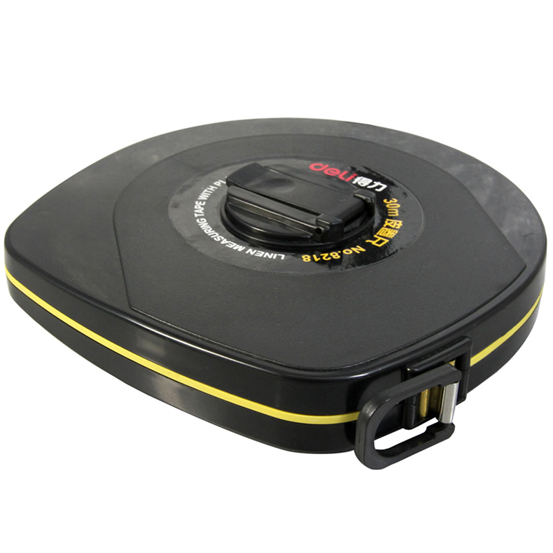 得力8218/30M米 8219/50M米 皮卷尺 长皮尺 玻璃纤维尺带