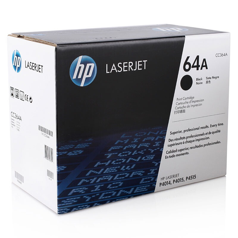 惠普 CC364A 黑色原装硒鼓 64A适用LaserJet P4014/P4015/P4515打印机系列