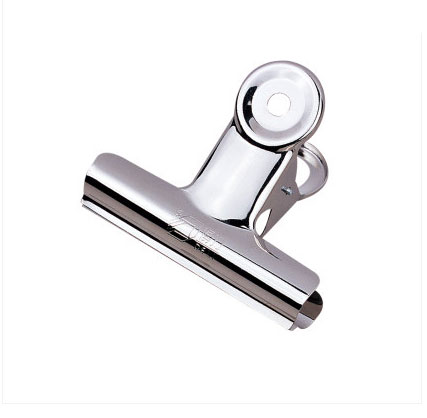 得力9521-9526圆形铁票夹 不锈钢票夹 资料夹 6只/包