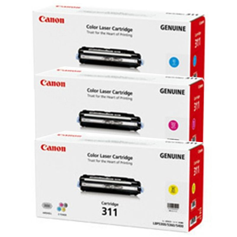 佳能(CANON) 原装Cartridge 311组合（红黄蓝）红黄蓝墨粉 约6000页 适用佳能LBP5300/LBP5360