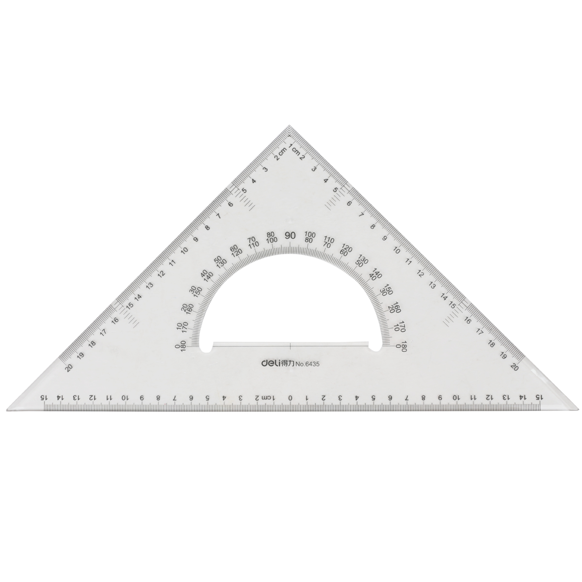 得力三角尺大号学生文具套装绘图三角板15/20/25/30/35/40/45cm尺子