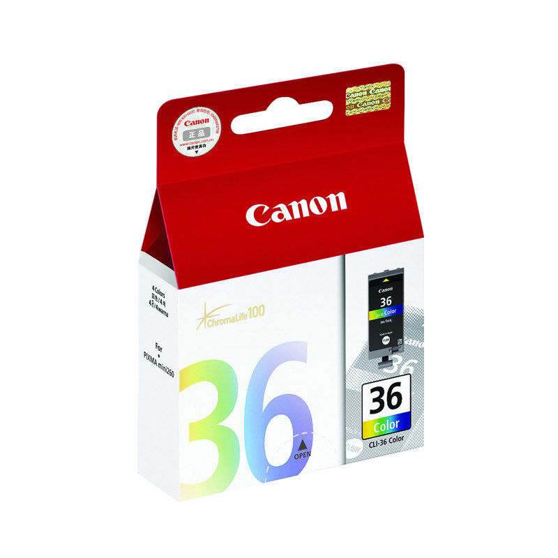 佳能(Canon)CLI-36原装彩色墨盒 249页 适用佳能iP100 iP110