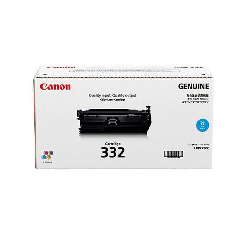 佳能(CANON) 原装Cartridge 332 C青色硒鼓 约6400页 适用佳能LBP7780Cx