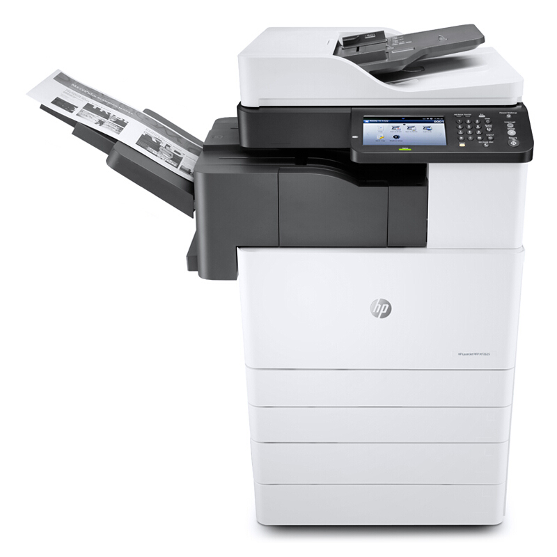 惠普 HP LaserJet Managed MFP M72625dn A3数码复合机多功能一体机 黑白自动双面打印复印扫描 输稿器 双面+网络