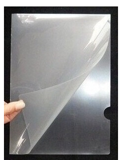 得力5707文件套 透明文件夹 资料袋100个装 透明色