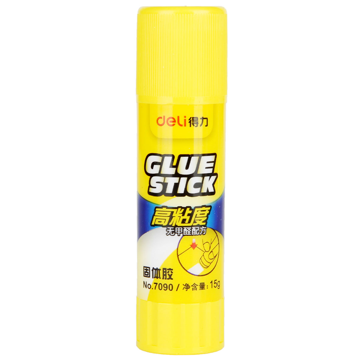 得力6370固体胶 白胶棒白色胶水手工胶棒粘胶学生胶棒 6支/盒