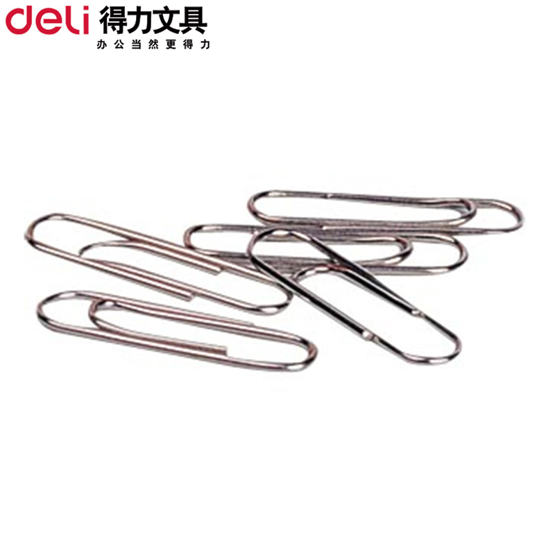 得力0025回形针 银色回形针曲别针29MM 100枚/盒