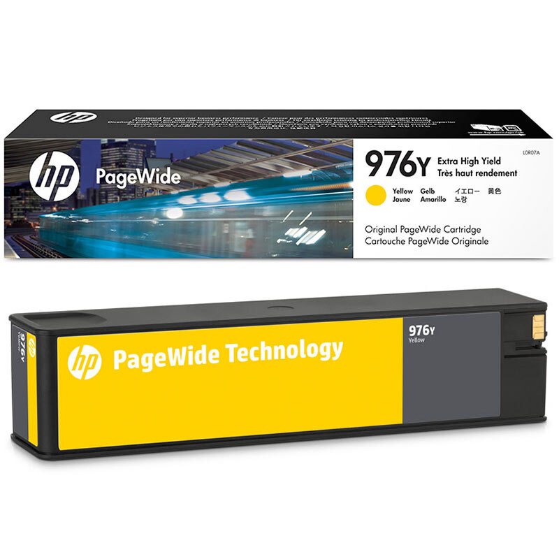 惠普(HP)L0R07A 976Y超高容量原装黄色页宽打印机耗材 (约13000页)适用页宽打印机577dw/577z MFP 552dw