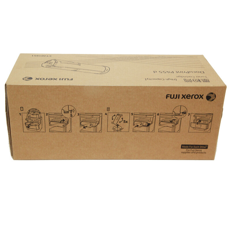 富士施乐(Fuji Xerox) 适用DP P455d 墨粉筒 高容量CT201951原装 黑色 约25000页