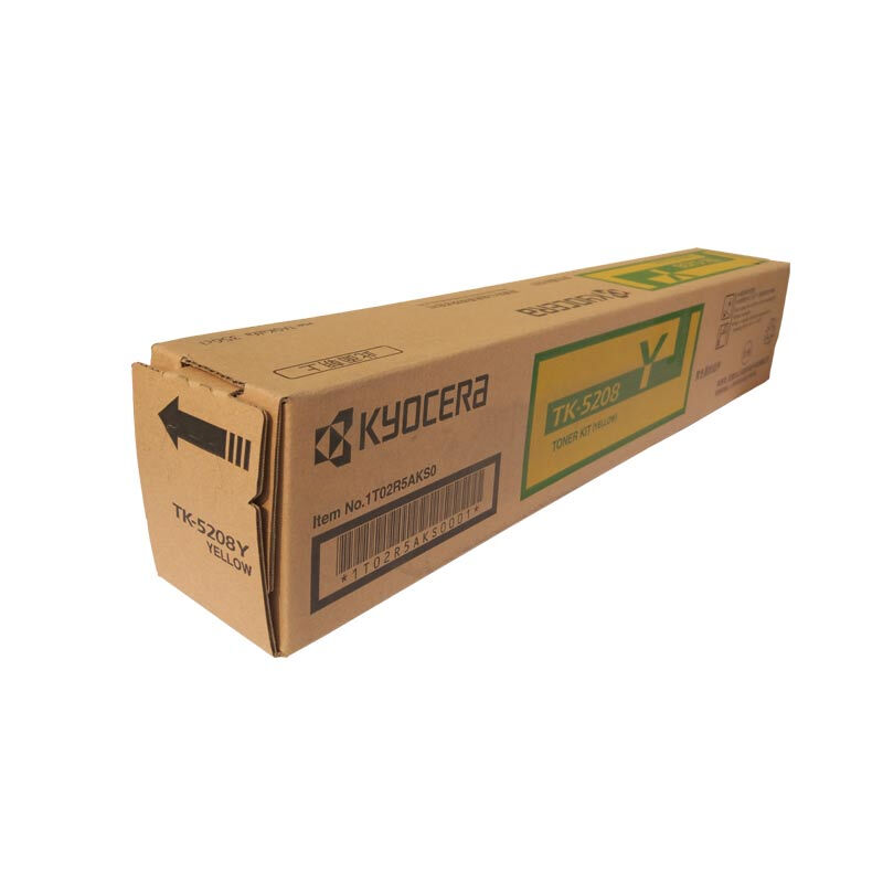 京瓷(KYOCERA) TK-5208Y 黄色原装墨粉盒 约12000页 适用京瓷Taskalfa 356ci