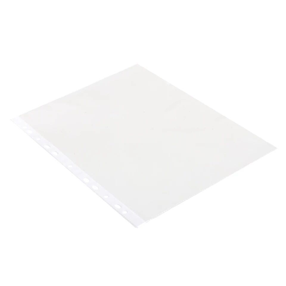 得力5710系列资料册11孔透明活页资料备用袋文件保护袋 20只装 透明色