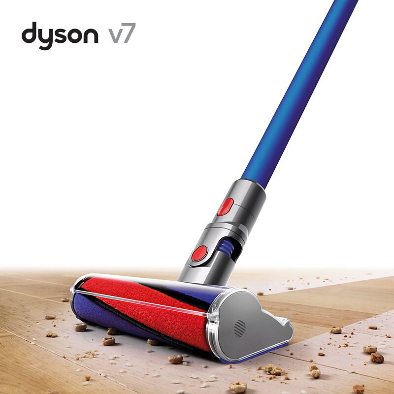 戴森(Dyson) 吸尘器 V7 FLUFFY手持吸尘器家用除螨无线 软绒滚筒地板吸头