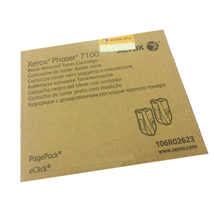 富士施乐(Fuji Xerox) 适用Phaser 7100 黑色双包装碳粉盒106R02623原装 黑色 约9000页
