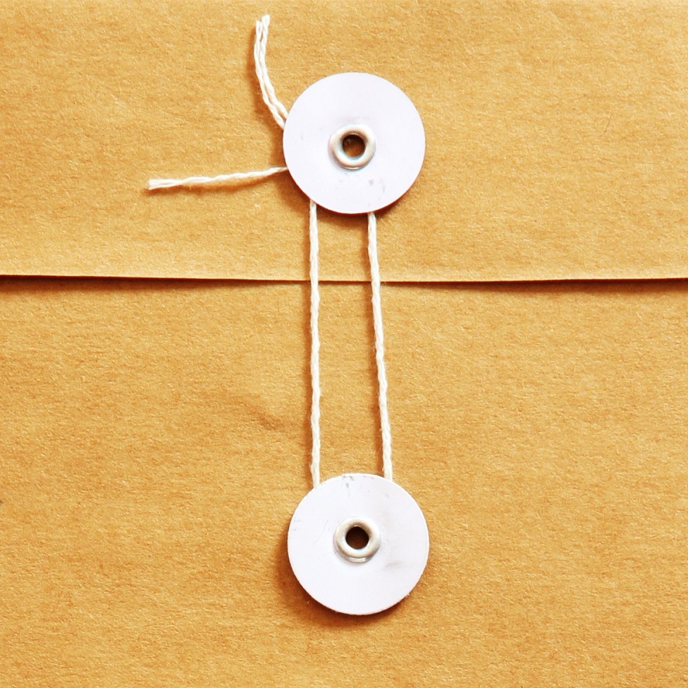 得力5952纯木浆牛皮纸档案袋 文件袋 资料袋 10只/包 黄色