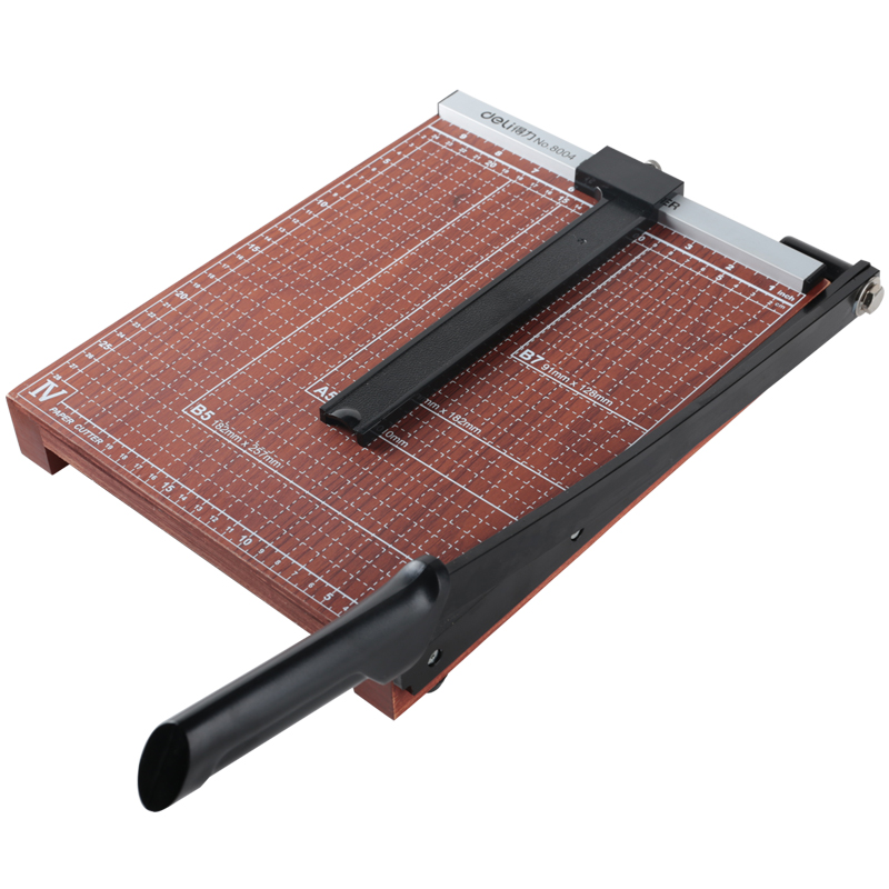 得力8004切纸机 木质切纸刀机 得力裁纸刀12