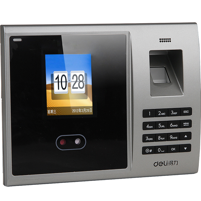 得力3749人脸+指纹考勤机