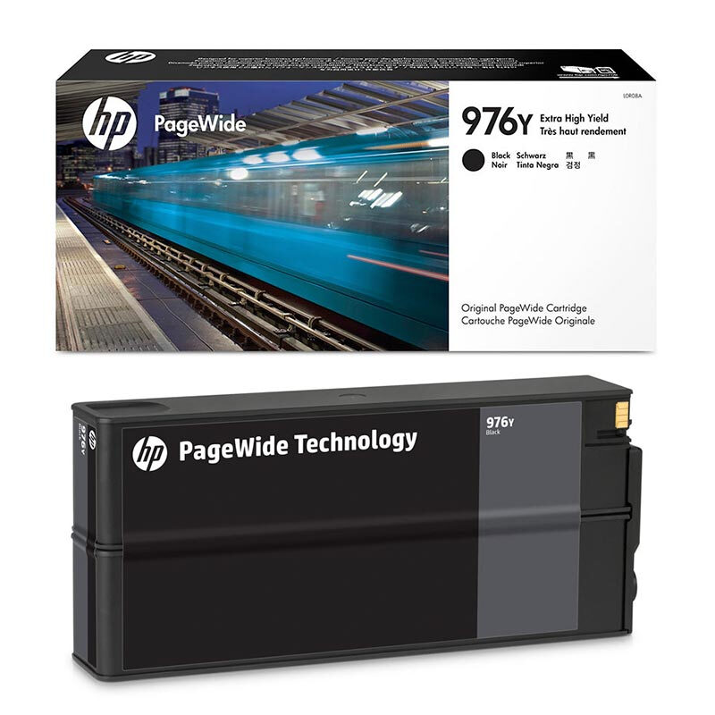 惠普(HP)L0R08A 976Y超高容量原装黑色页宽打印机耗材 (约17000页) 适用页宽打印机577dw/577z MFP 552dw