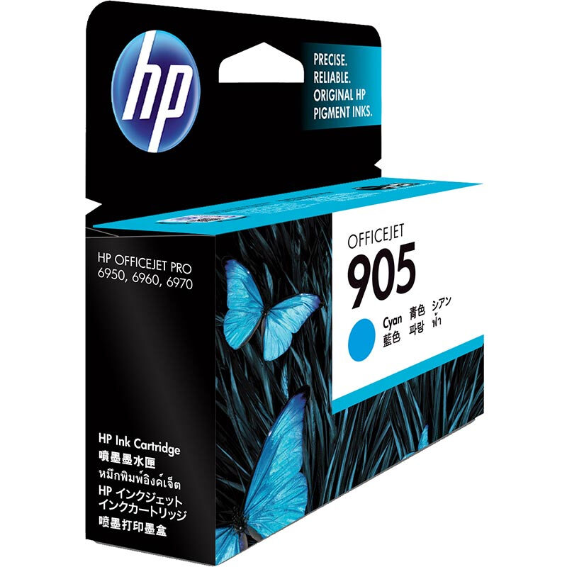 惠普(HP)T6L89AA 905青色原装墨盒 约315页 适用HP OfficeJet Pro 6960 All-in-One HP OfficeJet Pro 6970 All-in-One