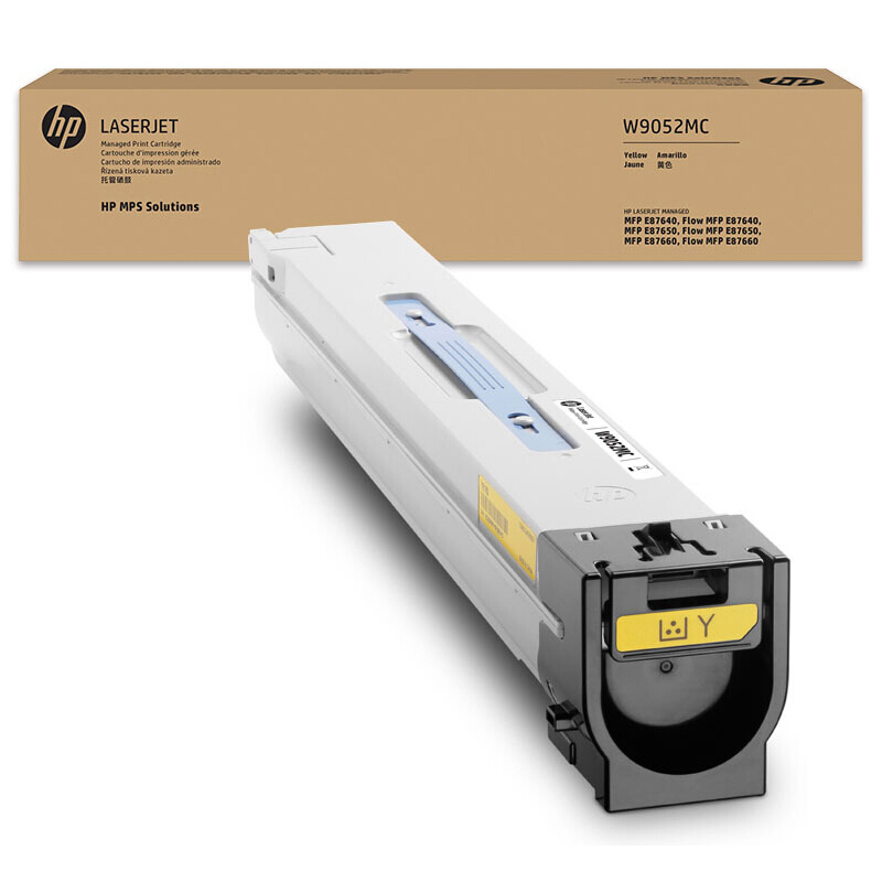 惠普 W9052MC黄色粉盒（约52000页）适用HP Color LaserJet ManagedMFP E876 系列