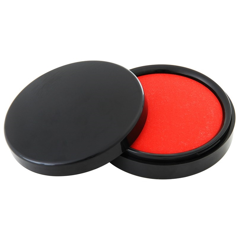 得力9870快干印台/快干印台/印泥 得力印台 红色