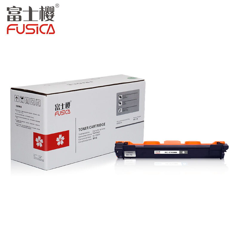 富士樱 FC-TN1000大容量黑色粉盒 适用兄弟激光打印机 HL-1110/ OCP1510 MFC-1810/1815
