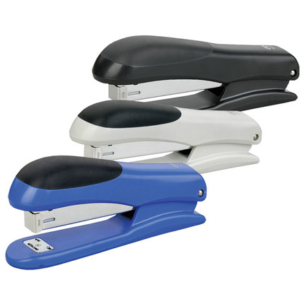 得力0308订书机 12号针通用订书器