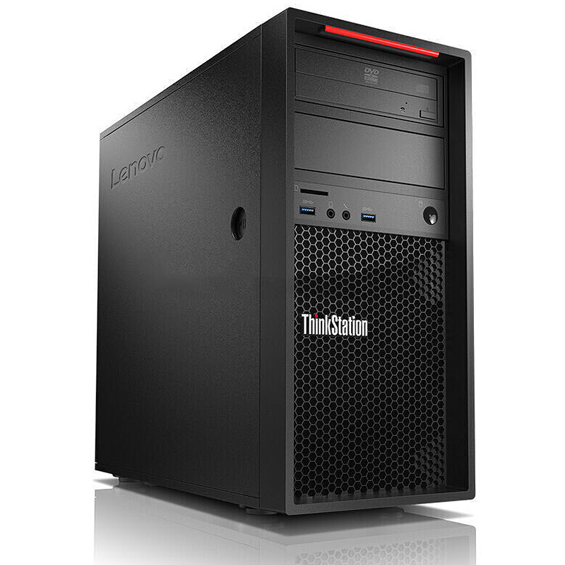 联想（Lenovo）P320-30BGA000CW 商用办公家用娱乐台式机电脑主机 主机+19.5英寸宽屏LED显示器 标配：Intel i5-7500丨8G丨1T丨无驱丨集成显卡