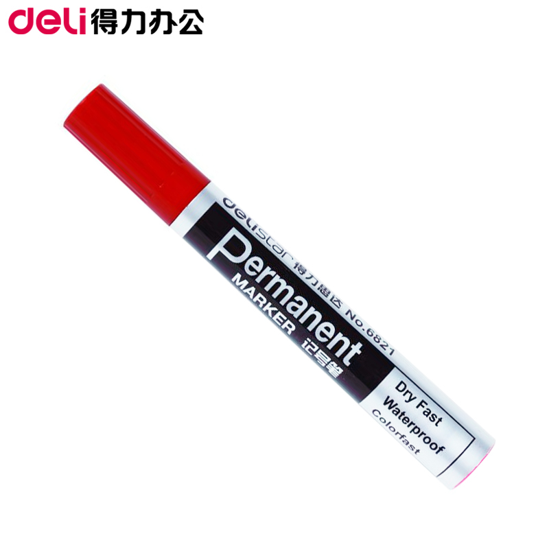 得力思达6821记号笔 单支价 可选黑红蓝色