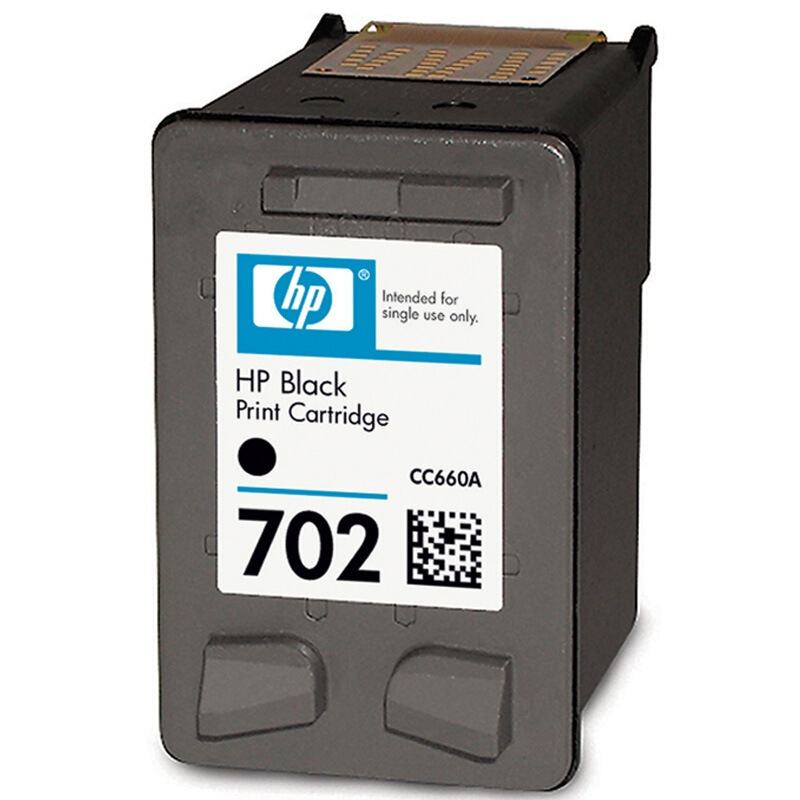 惠普(HP)CC660AA 702号黑色原装墨盒 适用喷墨一体机:HP Officejet J3508,J3608,J5508,J3606