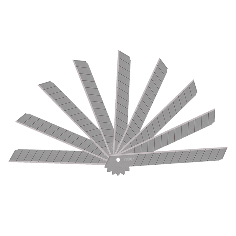 得力2012大号美工刀片 9mm大号加厚壁纸刀片裁纸刀片切割刀片 10片/盒