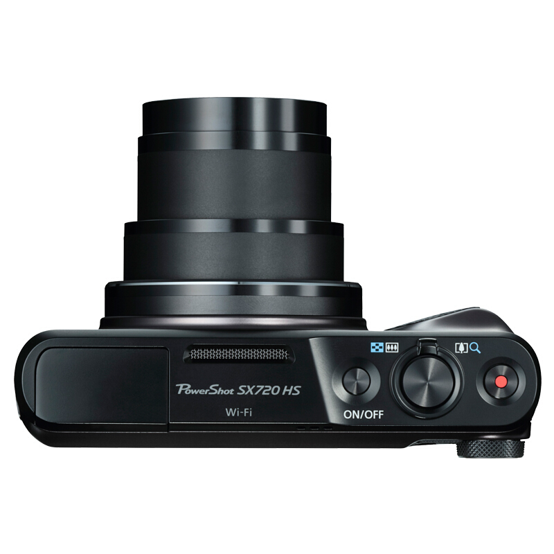 佳能（Canon）PowerShot SX720 HS 数码相机（2030万像素 40倍光变 24mm超广角）黑色/红色