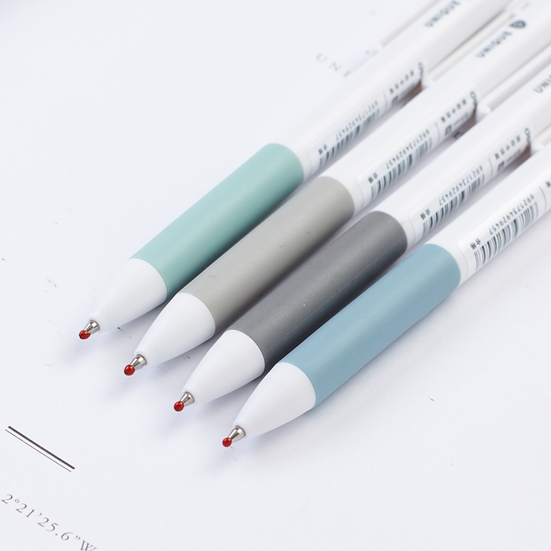 得力A023中性笔0.5mm子弹头 黑色笔芯水笔 按动中性笔 单支价 外壳颜色随机
