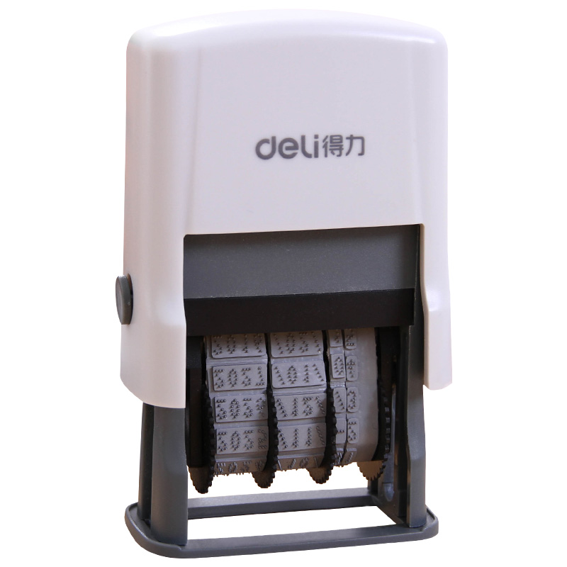 得力79953日期印 自动回墨年月日可调 时间印章 生产日期打码机