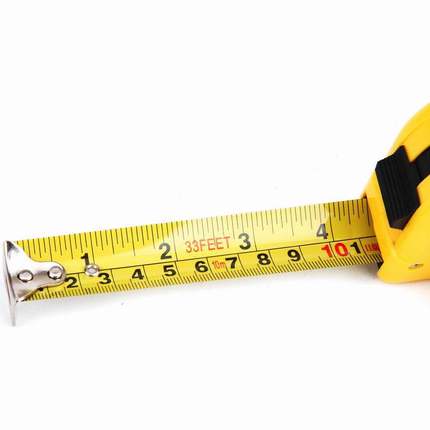 得力文具8210钢卷尺 10m米精度卷尺国家二级 测量抗磨木工尺