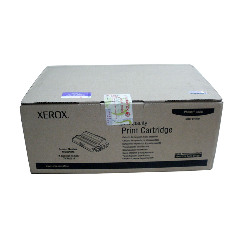 富士施乐(Fuji Xerox) 适用Paser 3428 高容量打印碳硒鼓106R01246原装 高容量打印碳硒鼓 约8000页