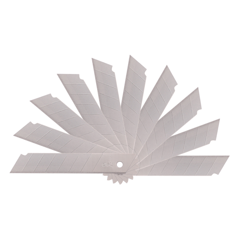 得力2011大号美工刀片 18mm大号加厚壁纸刀片裁纸刀片切割刀片 10片/盒