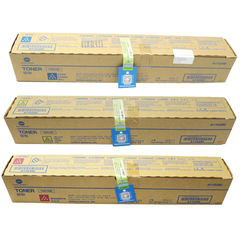 柯尼卡美能达(KONICA MINOLTA) 原装组合碳粉TN-319CMY（红黄蓝）约26000页 适用bizhub C360 红黄蓝三色