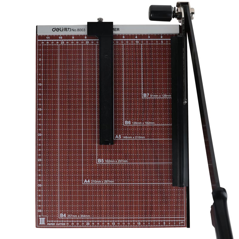得力8003切纸机 木质切纸刀机 得力裁纸刀15