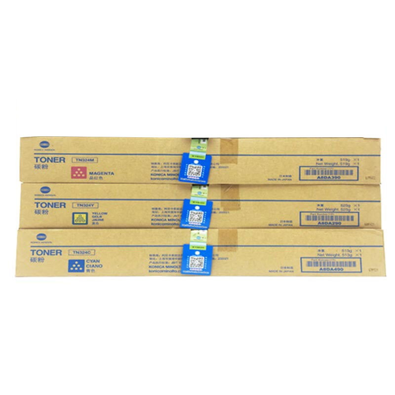 柯尼卡美能达(KONICA MINOLTA) 原装组合碳粉TN324CMY（红黄蓝）约26000页 适用bizhub C308/C368 红黄蓝三色