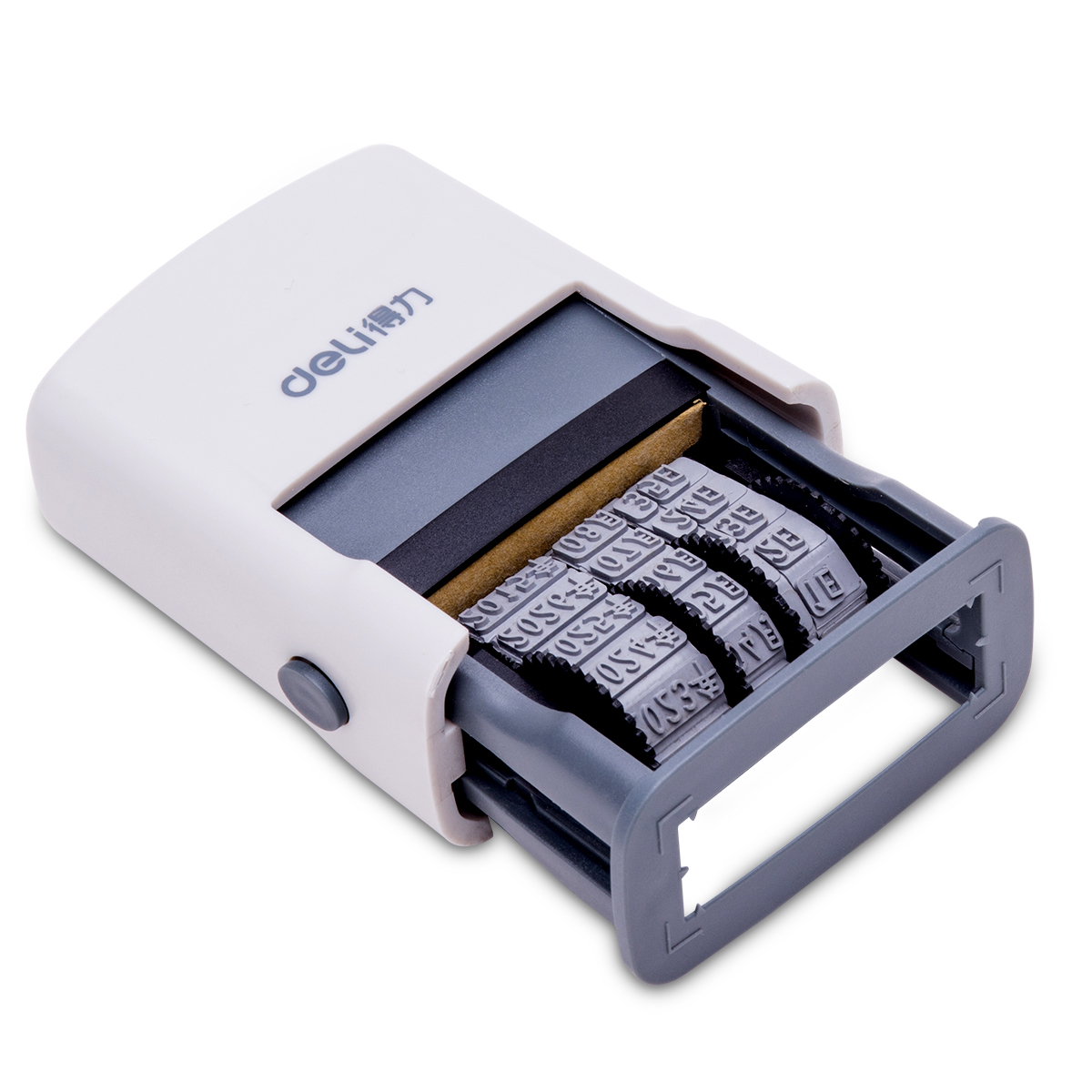 得力79952日期印 自动回墨年月日可调 时间印章 生产日期打码机