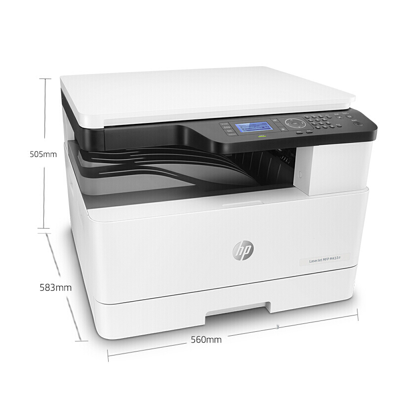 惠普 HP LaserJet MFP M433a黑白激光数码复合机打印机(打印、扫描、复印)