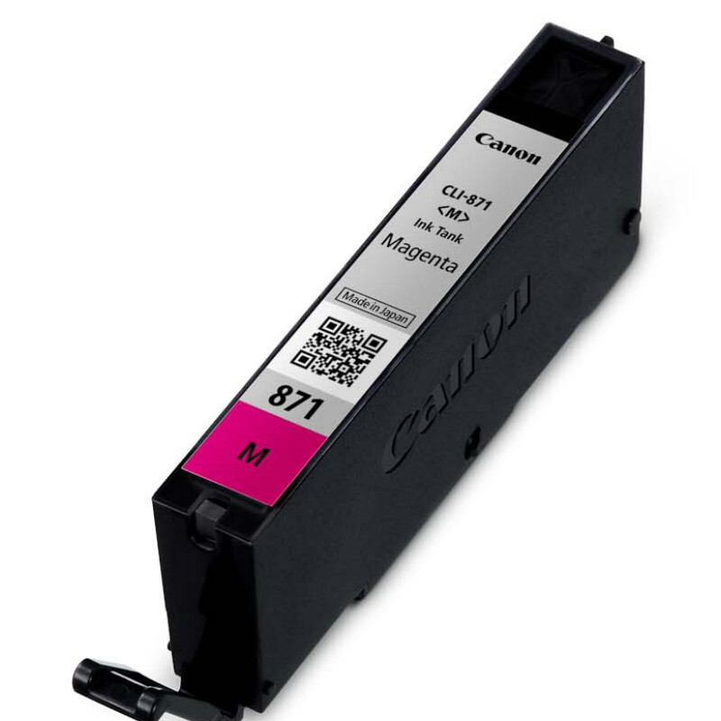 佳能(Canon)CLI-871M原装标准容量品红色墨盒 310页 适用佳能MG7780MG6880MG5780TS9080TS8080TS6080TS5080